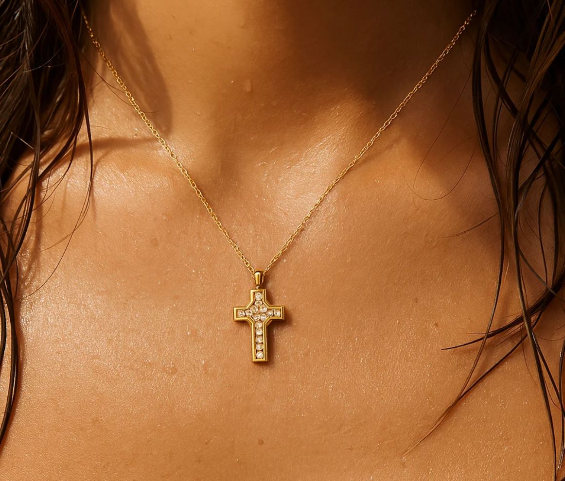 Wyatt Mini Cross Pendant Necklace