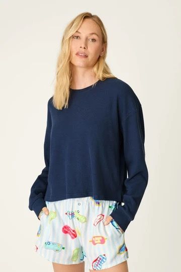 Blue Night Long Sleeve Top