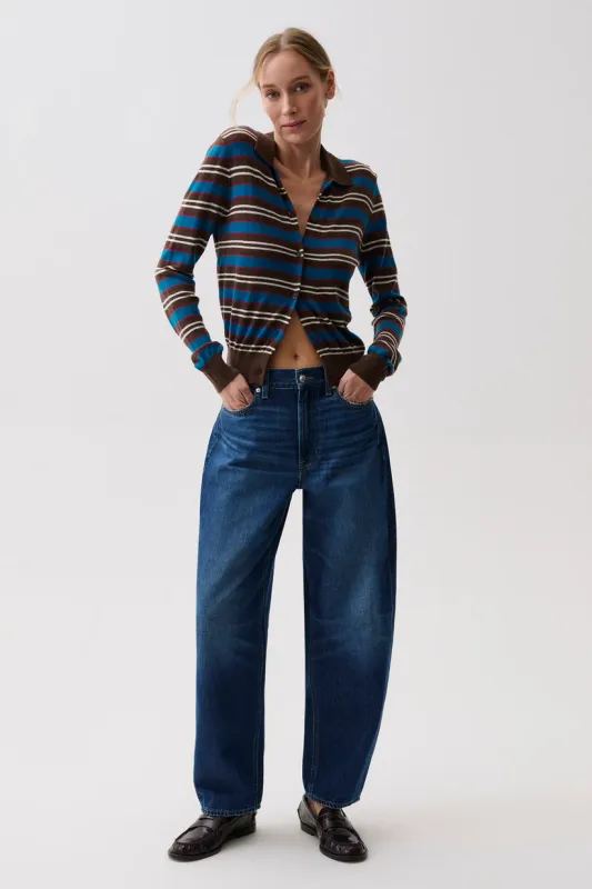 Sacha High Rise Relaxed Barrel - Nile