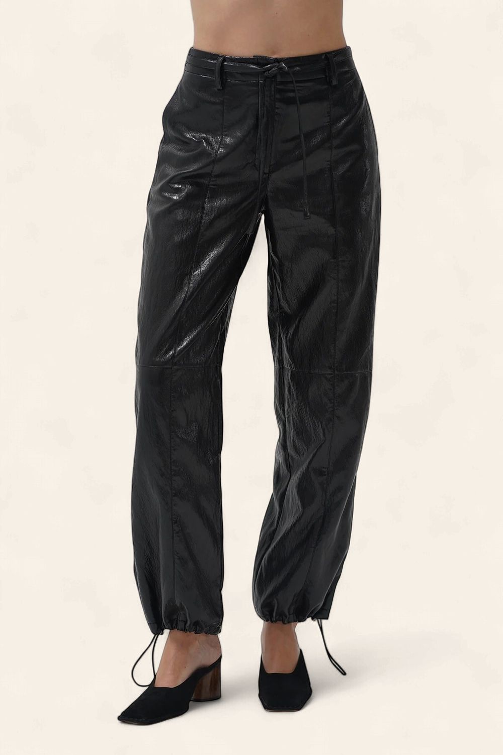 Faux Leather Balloon Pant