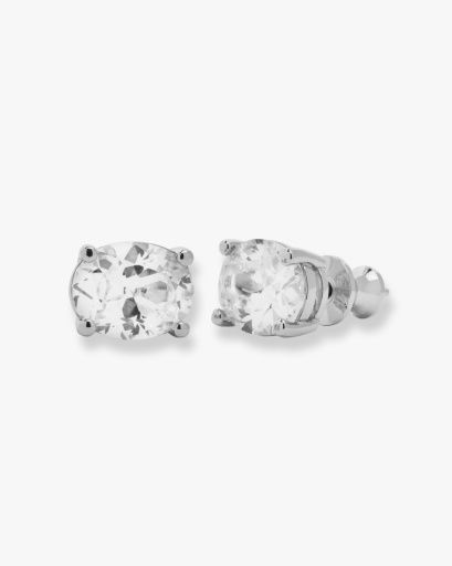 Hello Gorgeous 10mm Stud Earrings Silver