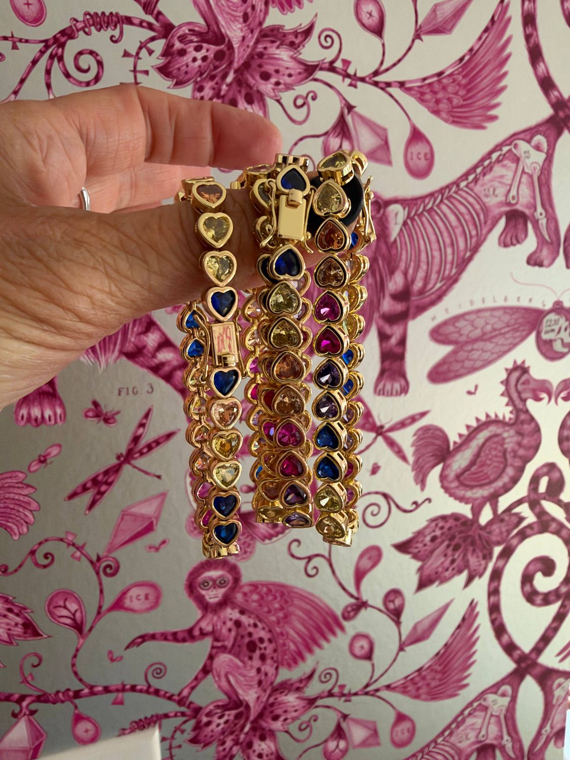 Love in Color Heart Tennis Bracelet