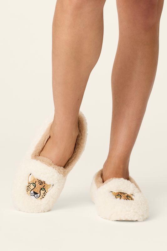 Cheetah Furry Slippers