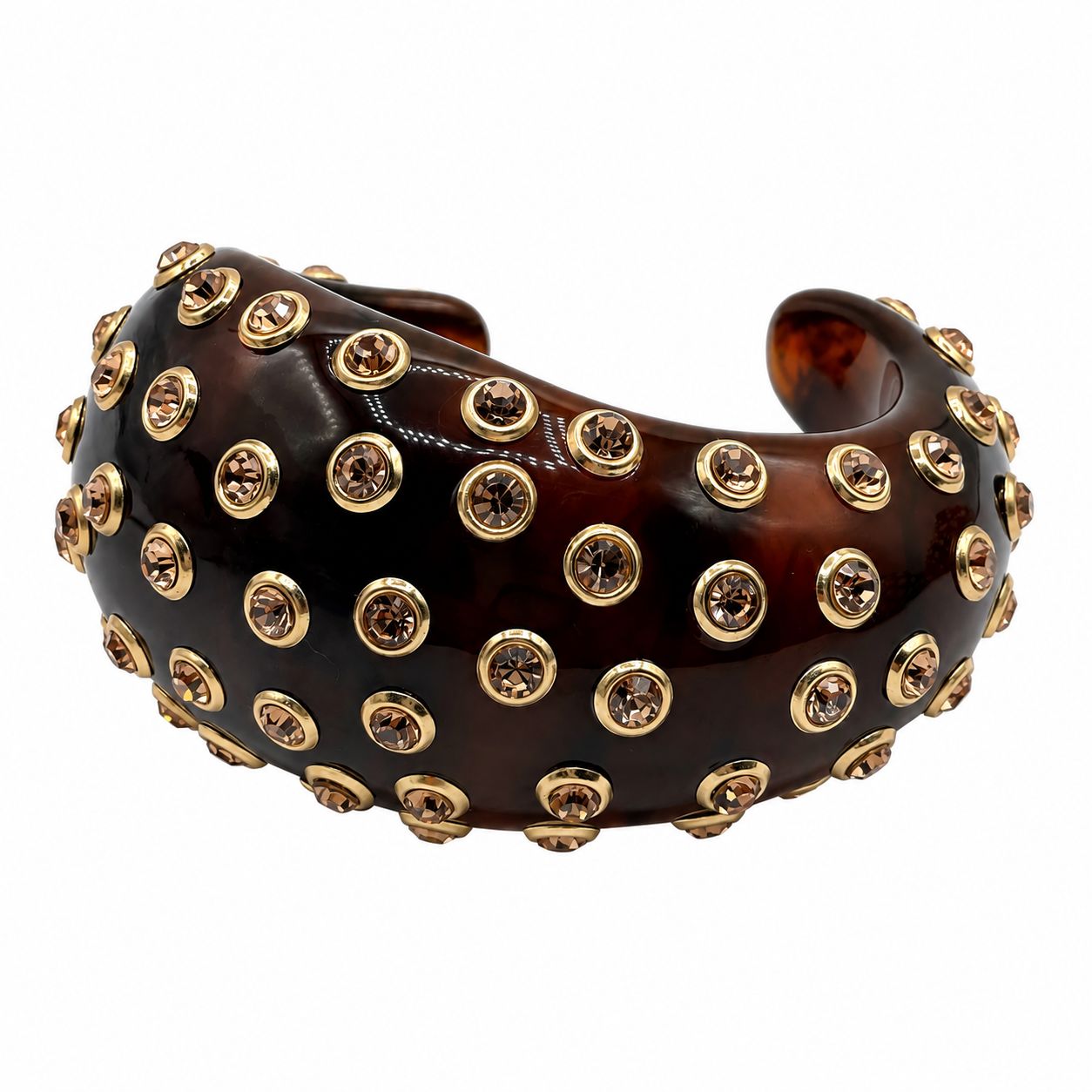 Chelsea Tortoise And Topaz Resin Cuff