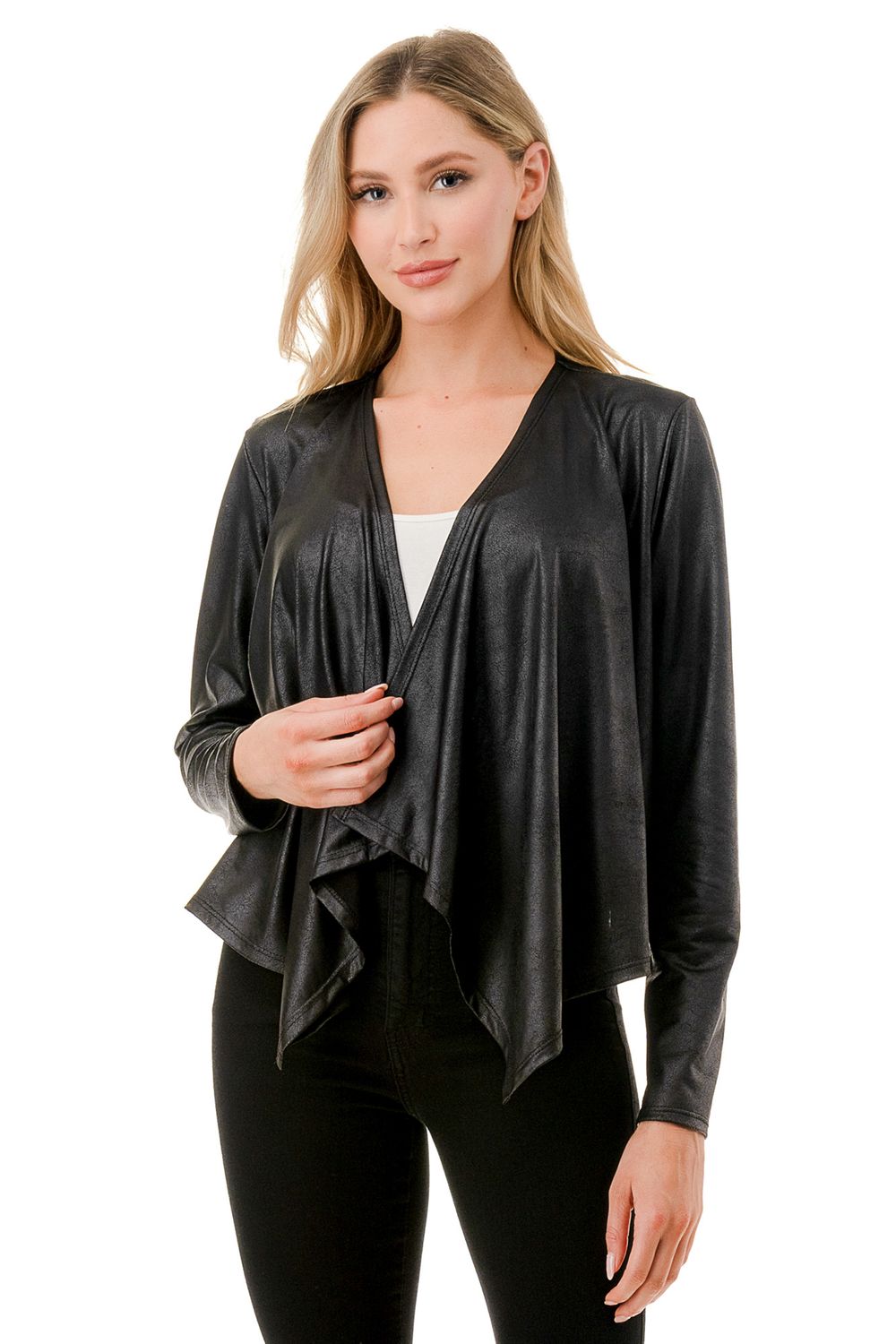 Pleather Short Jacket
