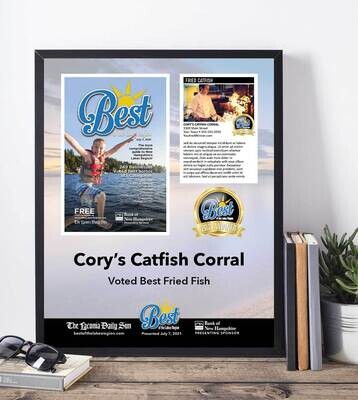 2020 Cover Gold Winner's Modern Plaque 2020 Cover Gold Winner's Modern Plaque