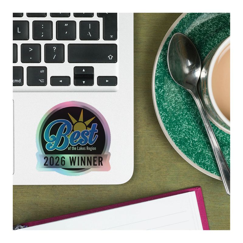 Kiss-Cut Holographic Logo Stickers