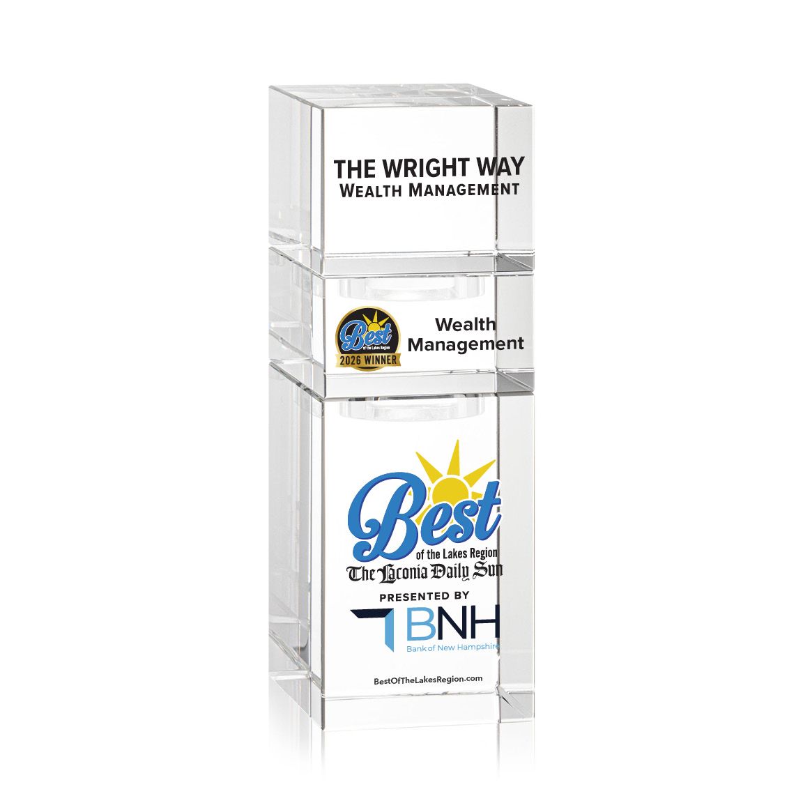 Crystal Winner's Award - Stackable Tower