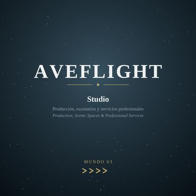 AVEFLIGHT Studio — Producción, escenarios y servicios profesionales