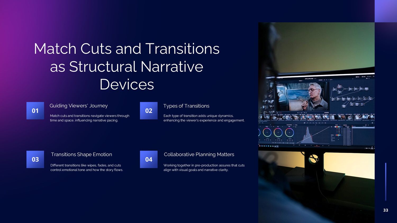 Cinematic Narrative Lab – Part 033: Match Cuts and Transitions as Structural Narrative Devices