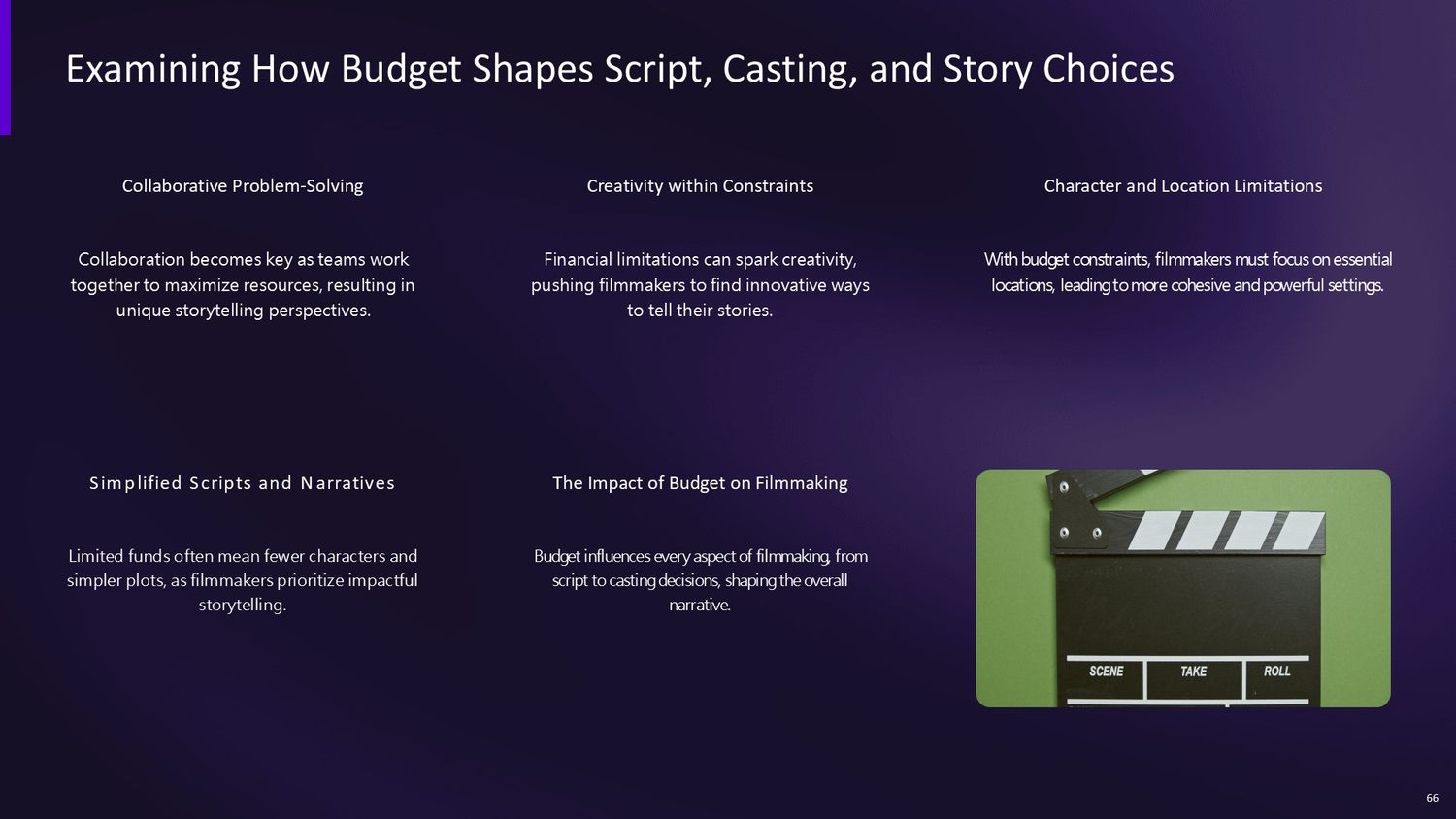 Cinematic Narrative Lab – Part 066: Examining How Budget Shapes Script, Casting, and Story Choices