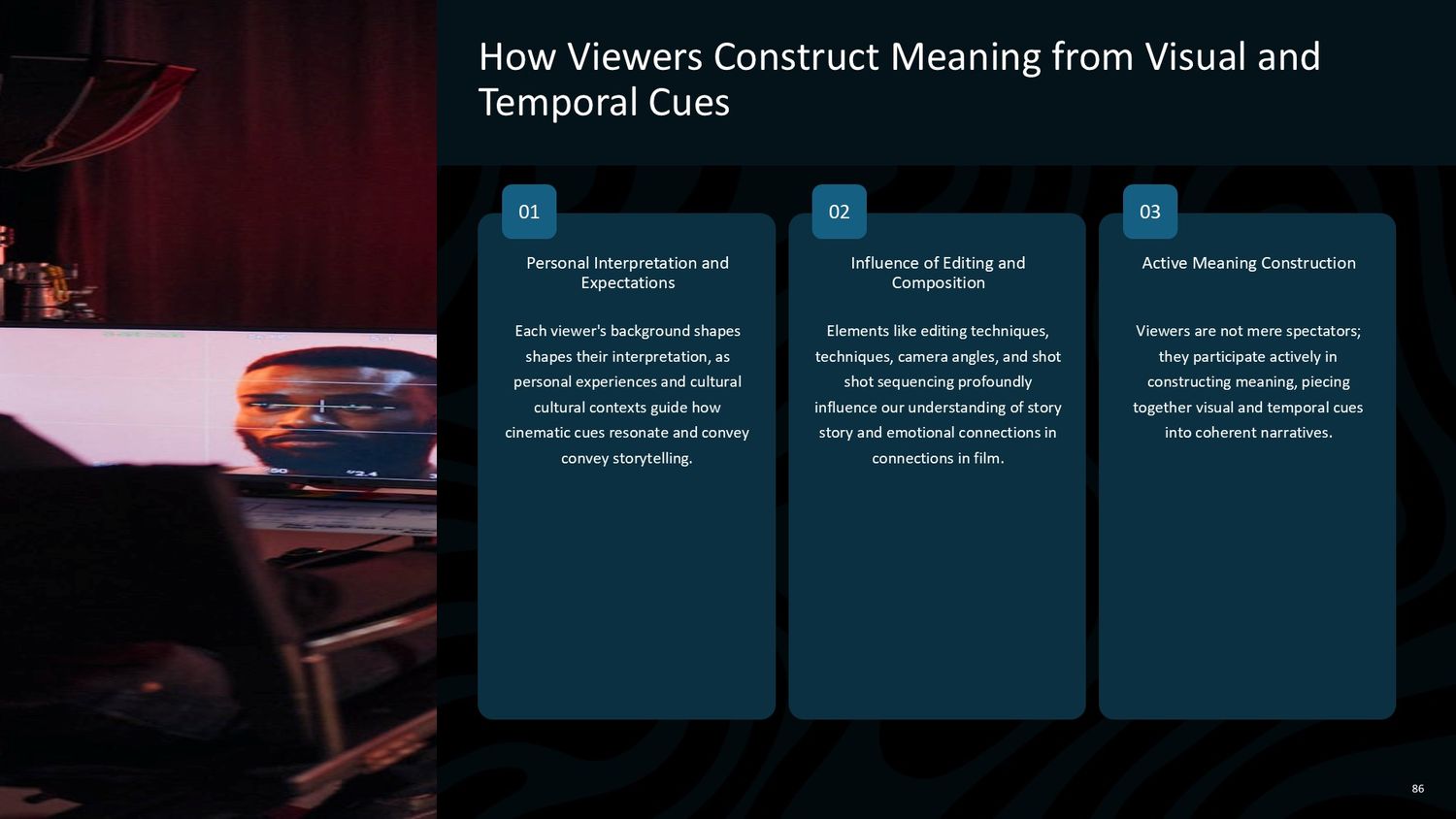 Cinematic Narrative Lab – Part 086: How Viewers Construct Meaning from Visual and Temporal Cues