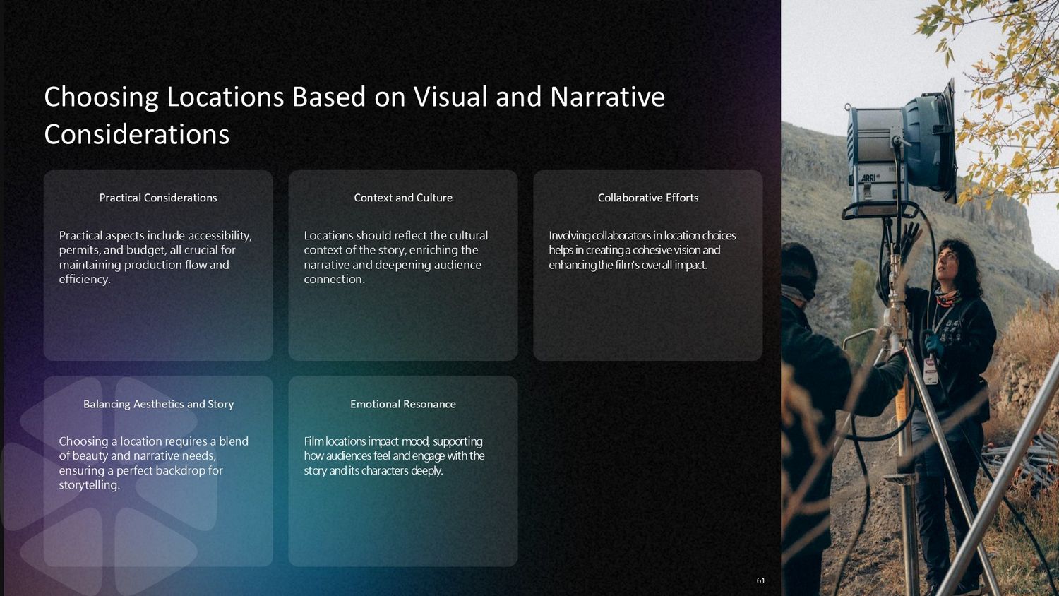 Cinematic Narrative Lab – Part 061: Choosing Locations Based on Visual and Narrative Considerations