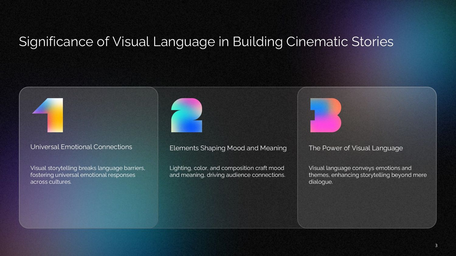 Cinematic Narrative Lab – Part 003: Significance of Visual Language in Building Cinematic Stories