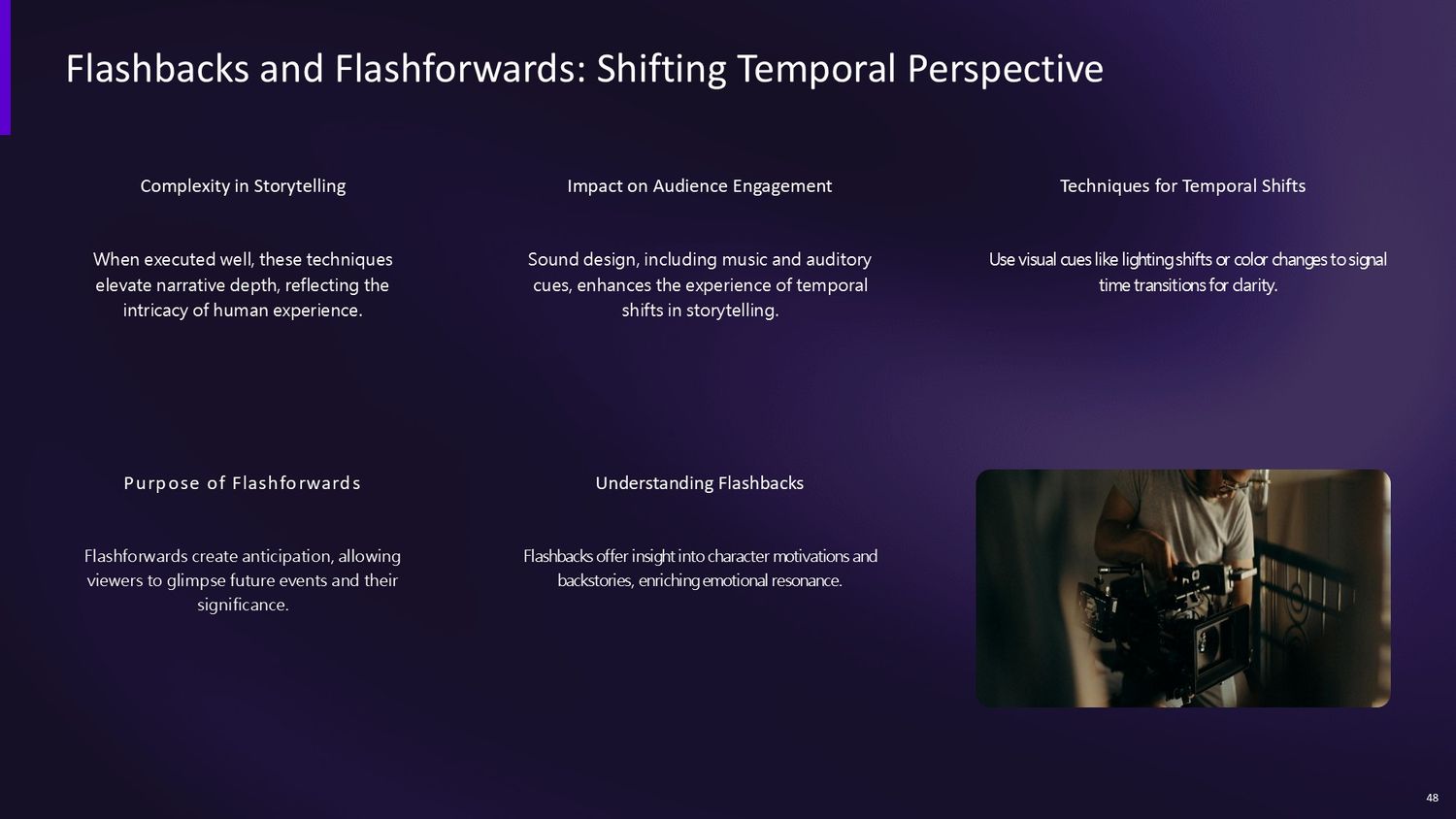 Cinematic Narrative Lab – Part 048: Flashbacks and Flashforwards: Shifting Temporal Perspective