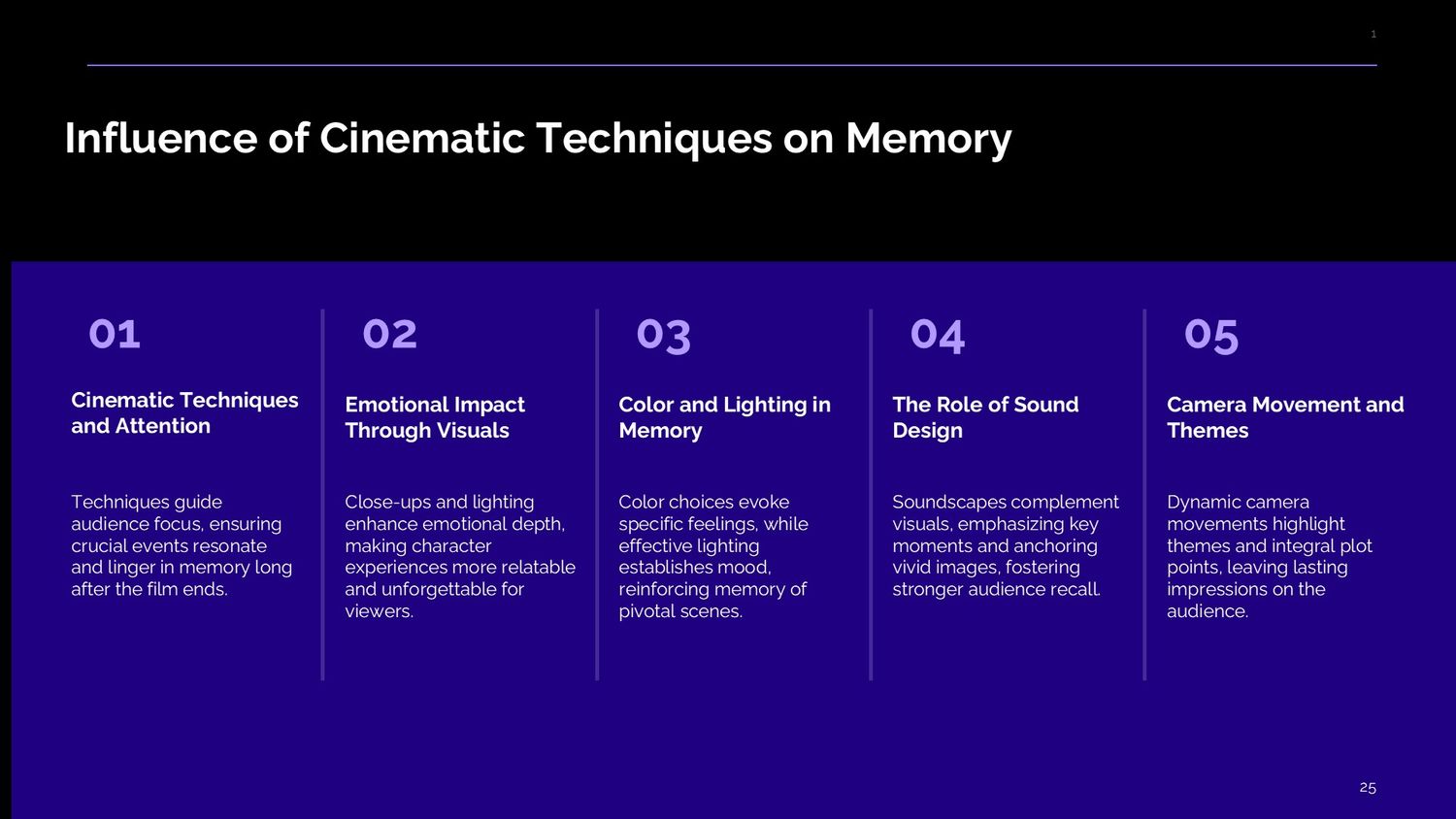 Cinematic Narrative Lab – Part 025: The Influence of Cinematic Techniques on Audience Memory Retention