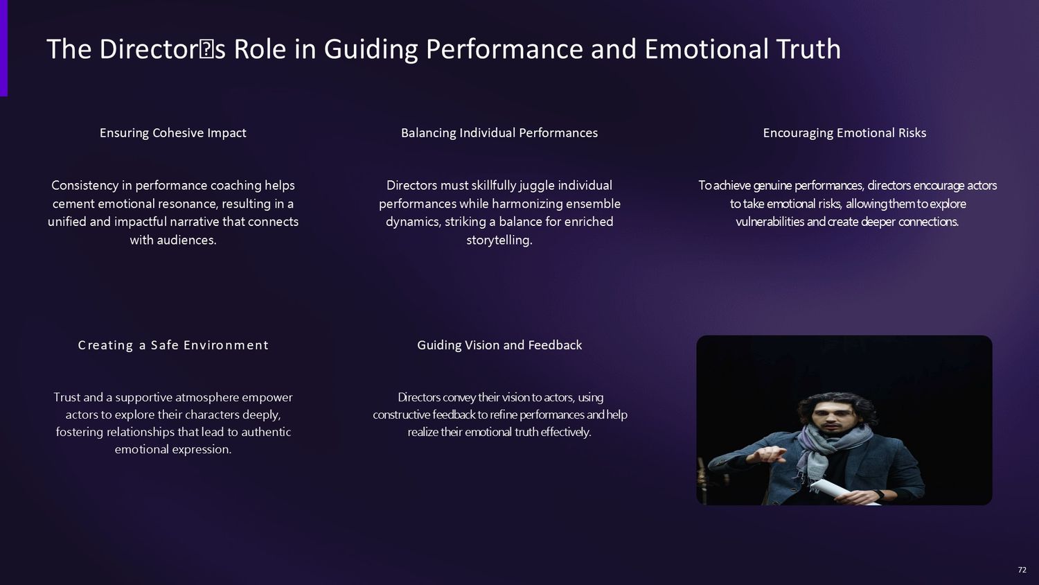 Cinematic Narrative Lab – Part 072: The Directors Role in Guiding Performance and Emotional Truth