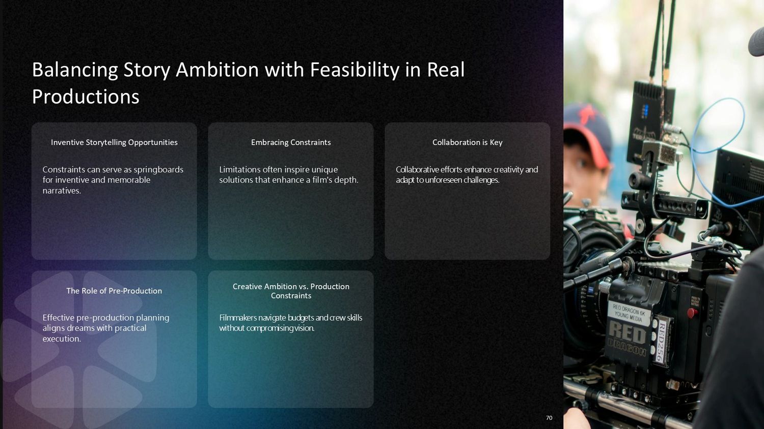 Cinematic Narrative Lab – Part 070: Balancing Story Ambition with Feasibility in Real Productions