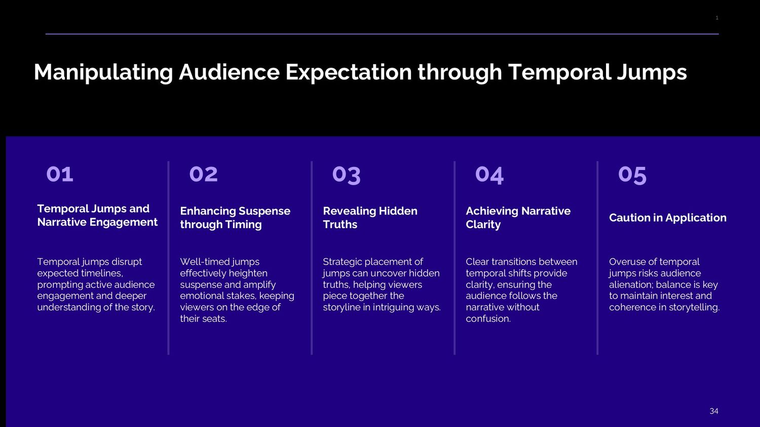 Cinematic Narrative Lab – Part 034: Manipulating Audience Expectation through Temporal Jumps