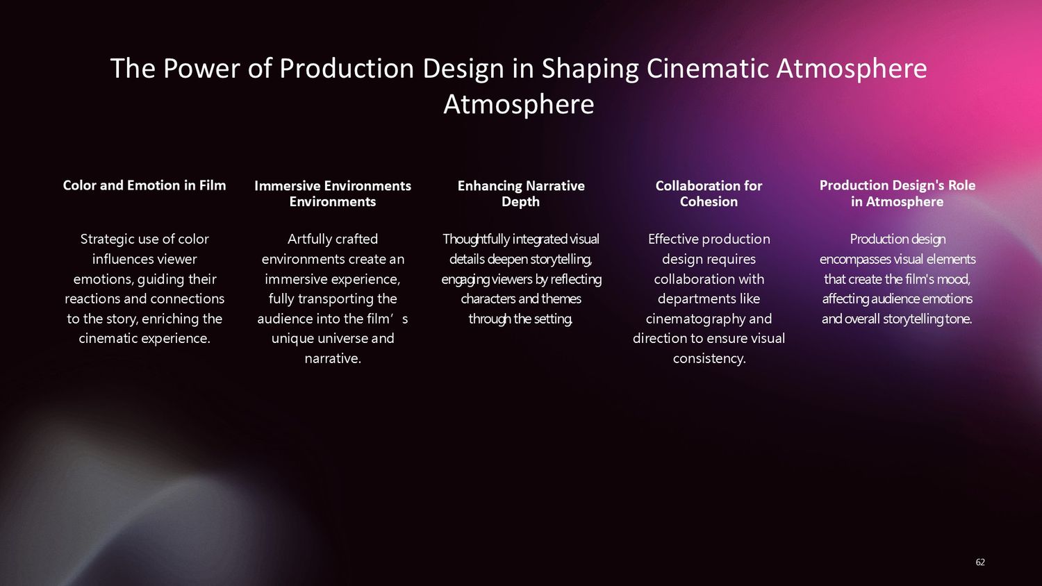 Cinematic Narrative Lab – Part 062: The Power of Production Design in Shaping Cinematic Atmosphere