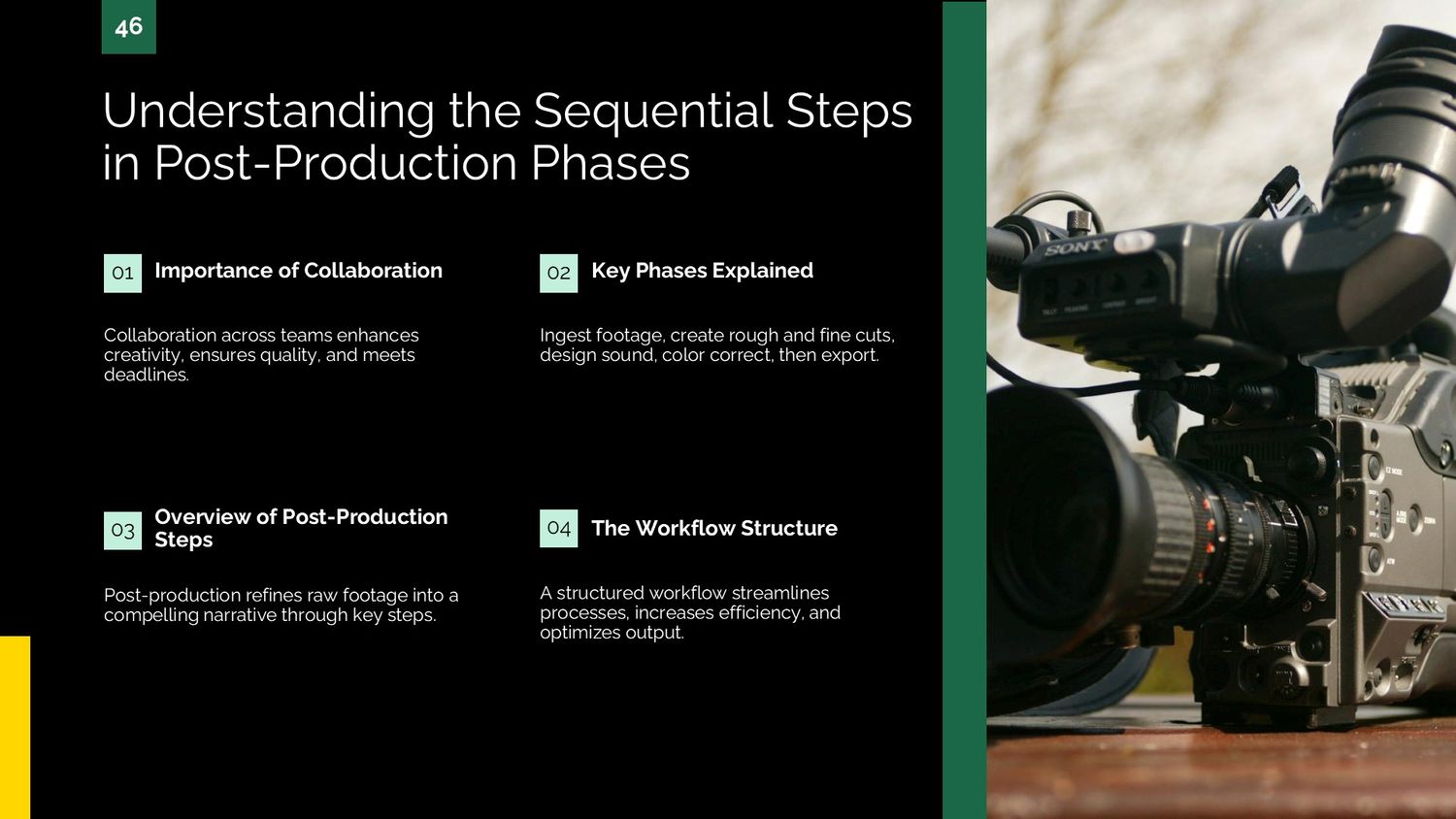 Complete Video Production Masterclass – Part 046: Understanding the Sequential Steps in Post-Production Phases