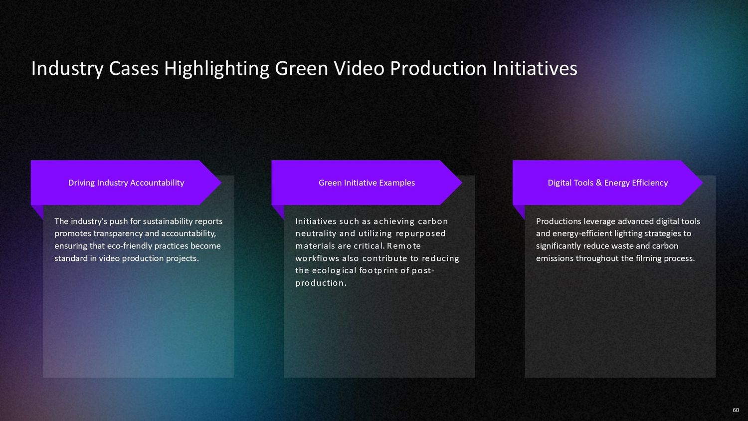Complete Video Production Masterclass – Part 060: Industry Cases Highlighting Green Video Production Initiatives