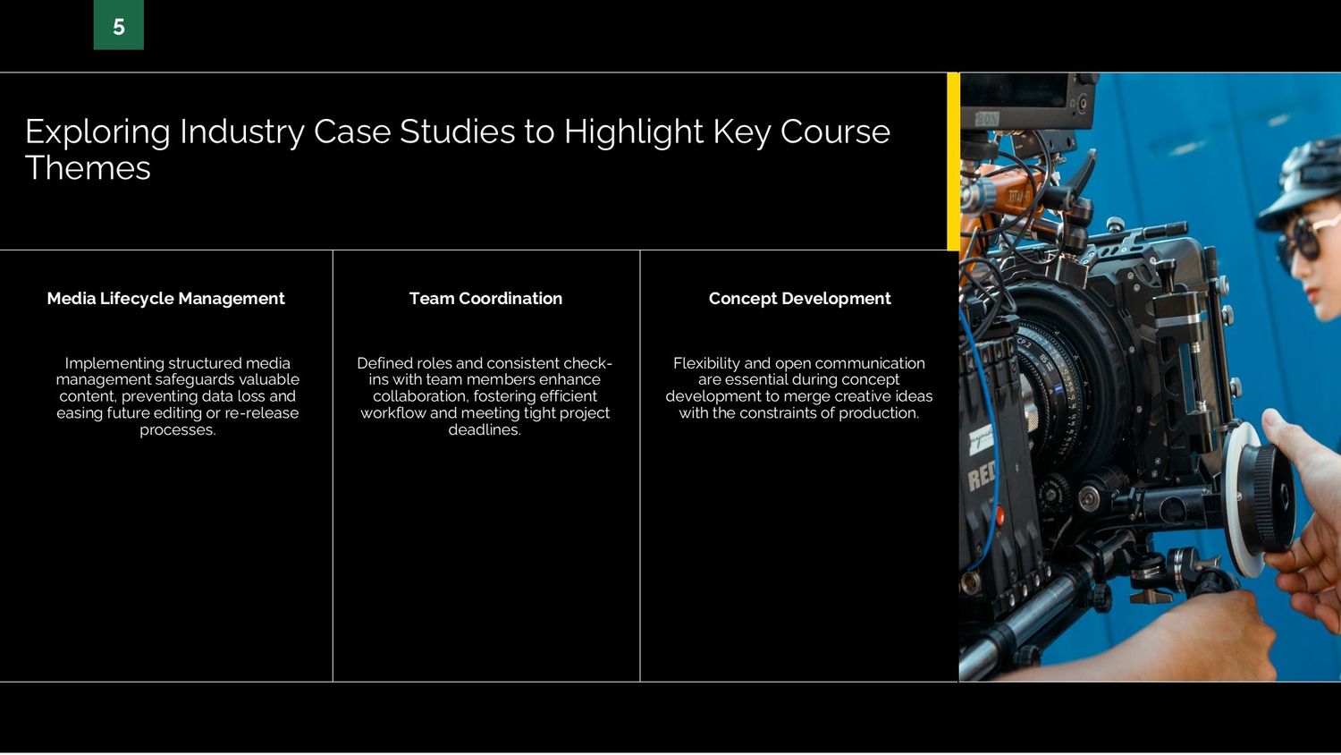 Complete Video Production Masterclass – Part 005: Exploring Industry Case Studies to Highlight Key Course Themes