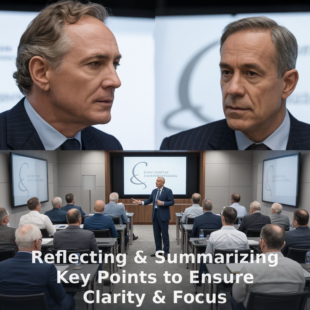 Professional Coaching Foundations Course – Part 069: Reflecting and Summarizing Key Points to Ensure Clarity and Focus