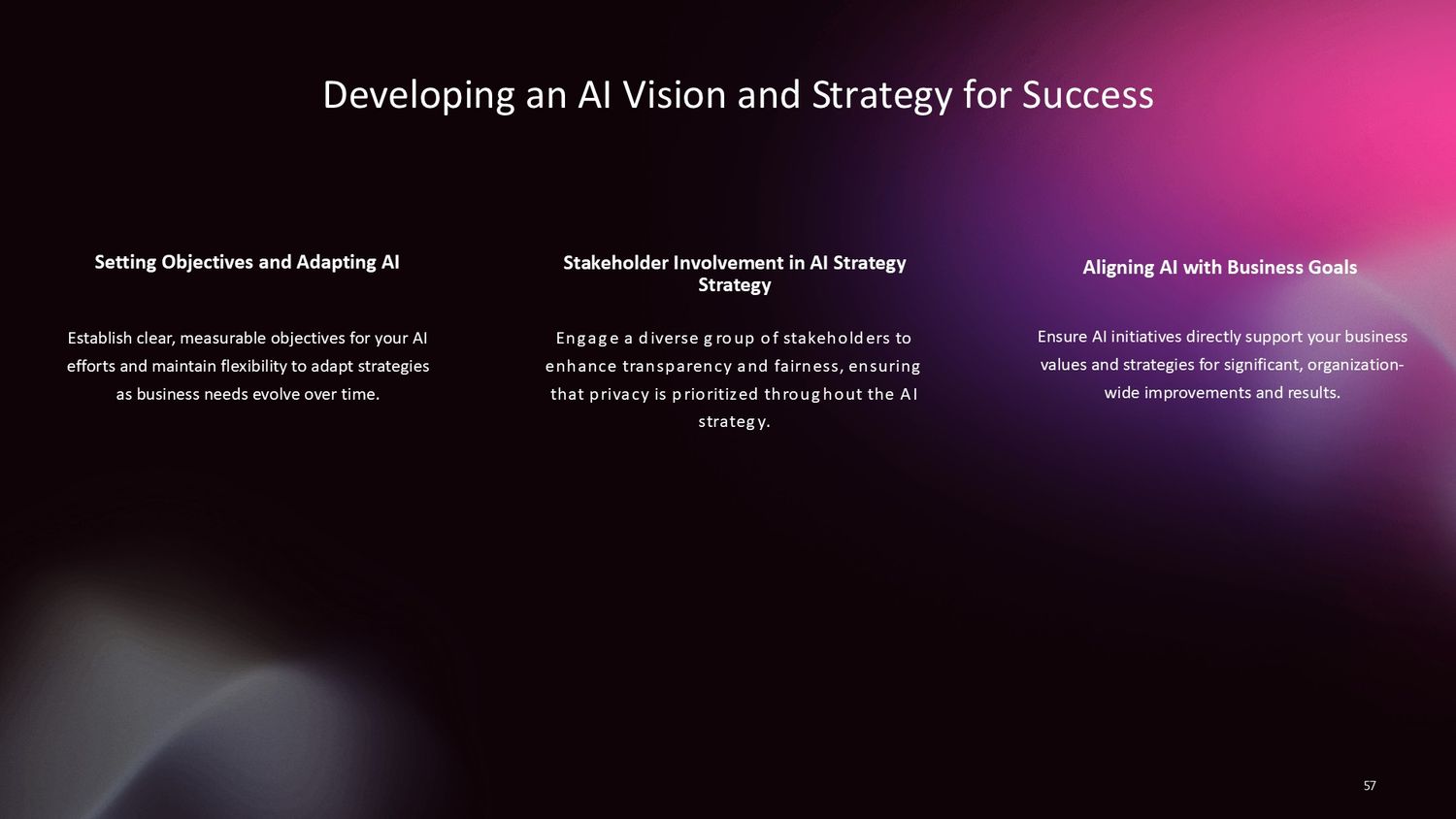 Professional Artificial Intelligence Training Course – Lesson 057: Developing an Artificial Intelligence Vision and Strategy for the Organization