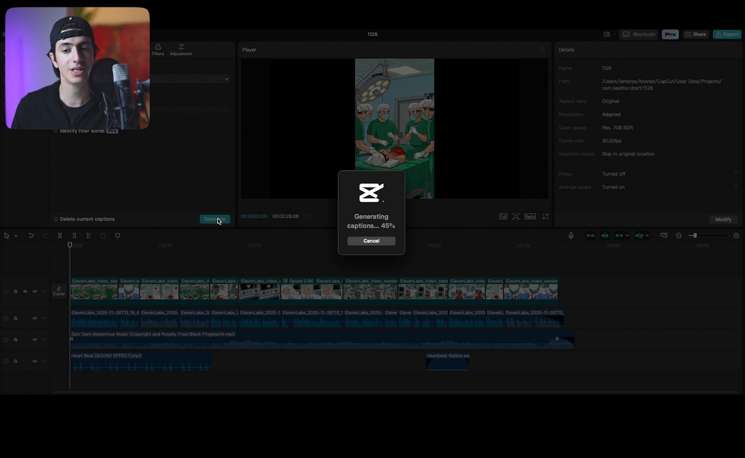 Professional Faceless Video Production Course – 13: Adding Captions and On-Screen Titles