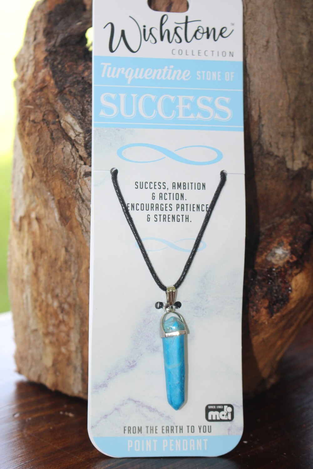 Dyed Blue Howlite, Select Option: Point Pendant