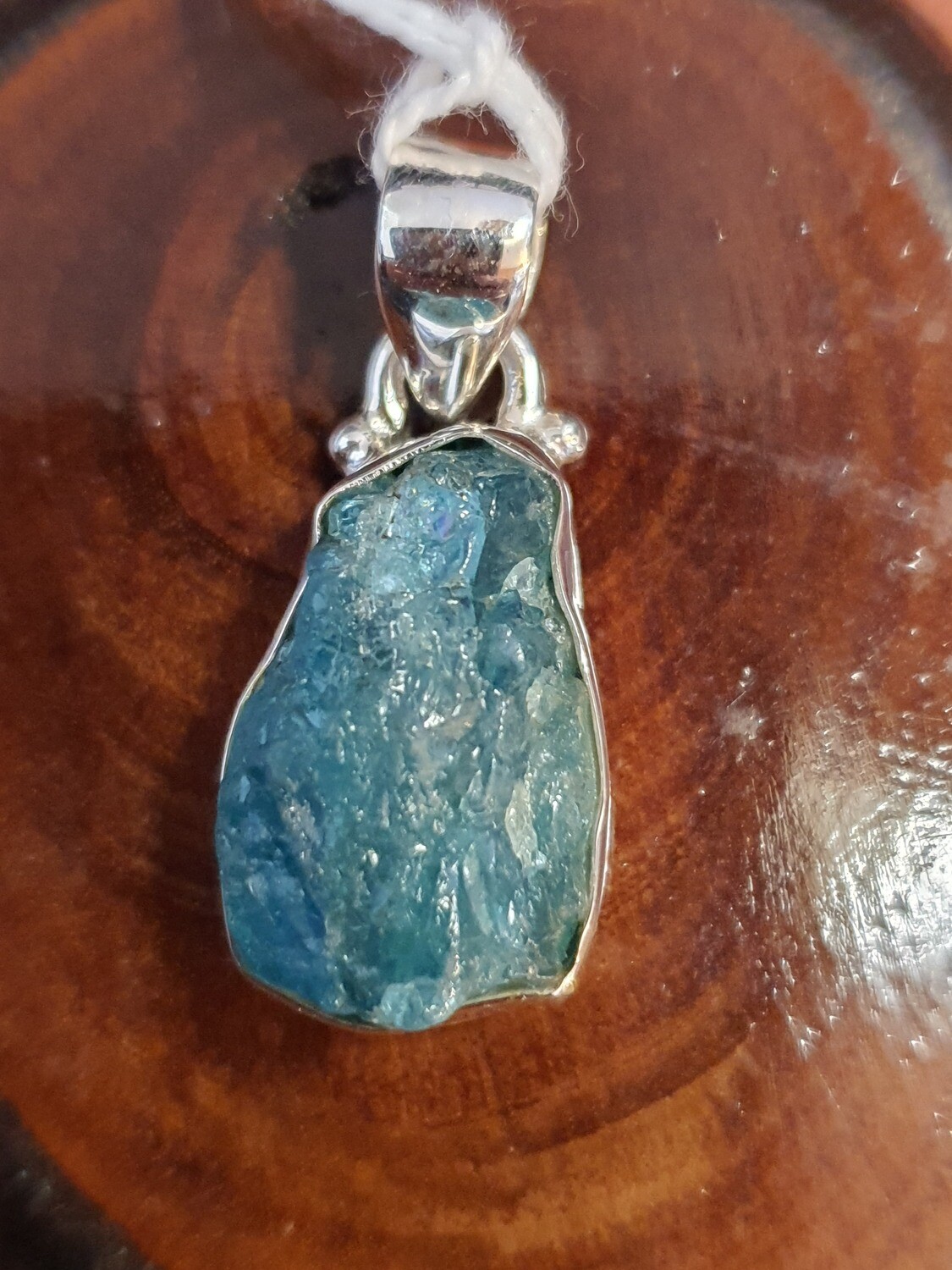 Raw Apatite Pendant