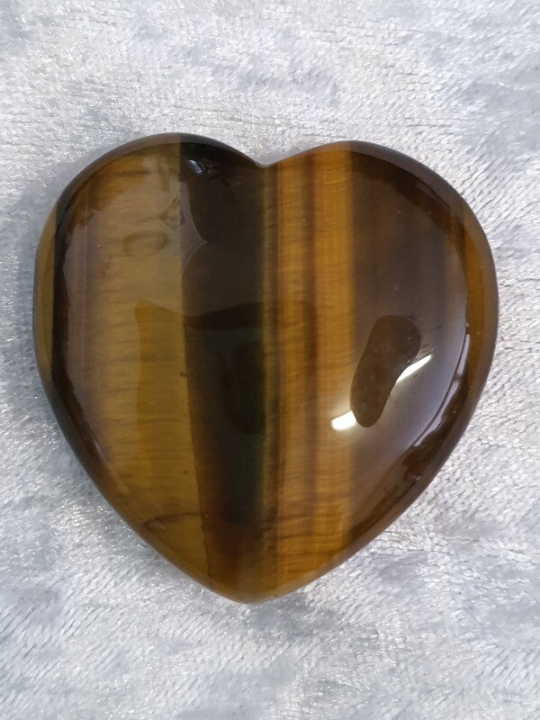 Gold Tiger Eye Heart