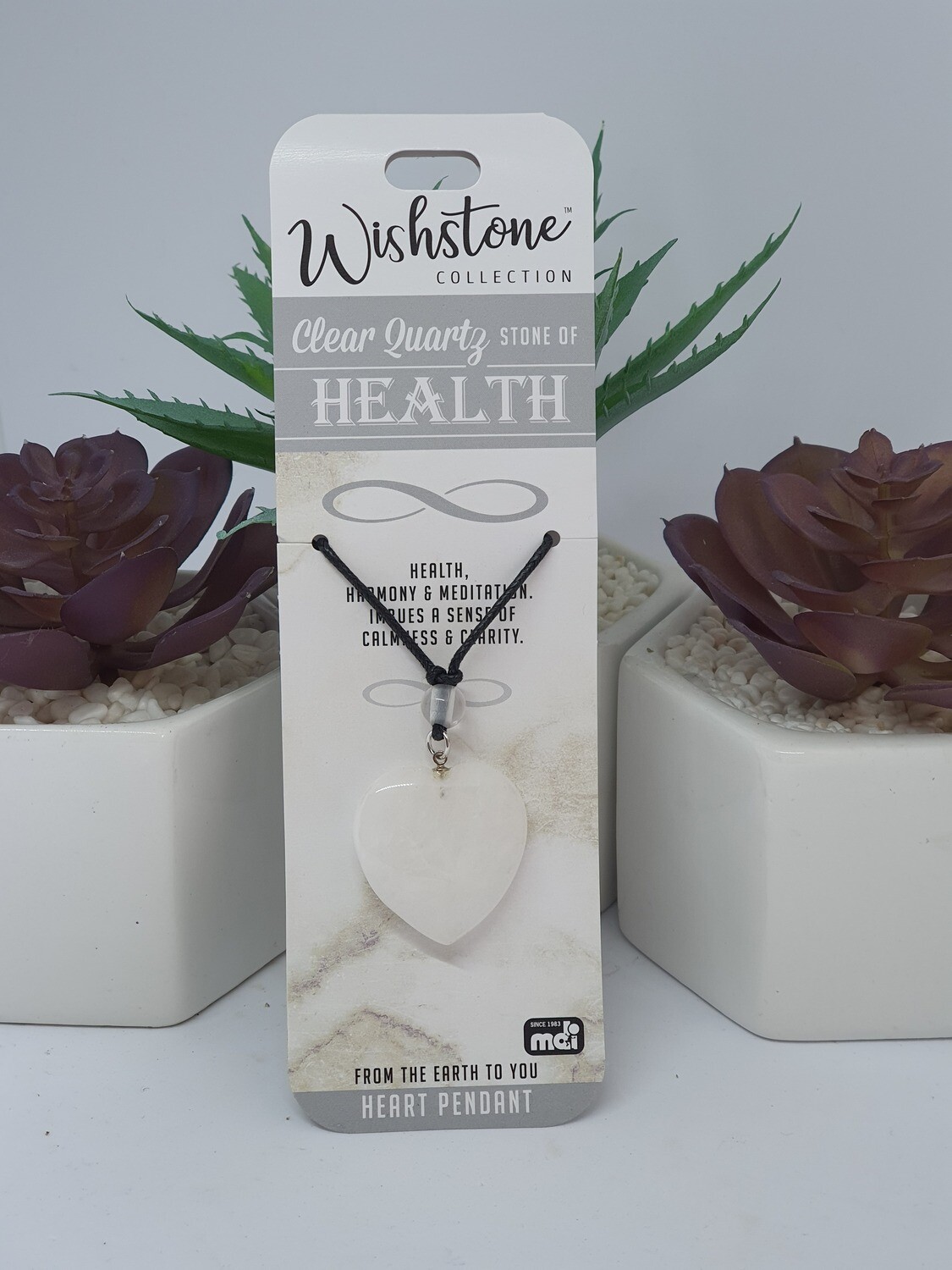 Clear Quartz, Select Item: Heart Pendant