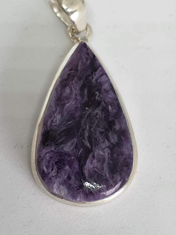 Charoite Pendant 925 Silver