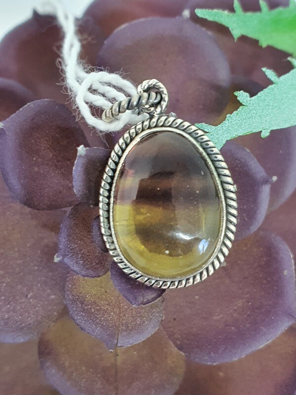 Rainbow Fluorite Pendant