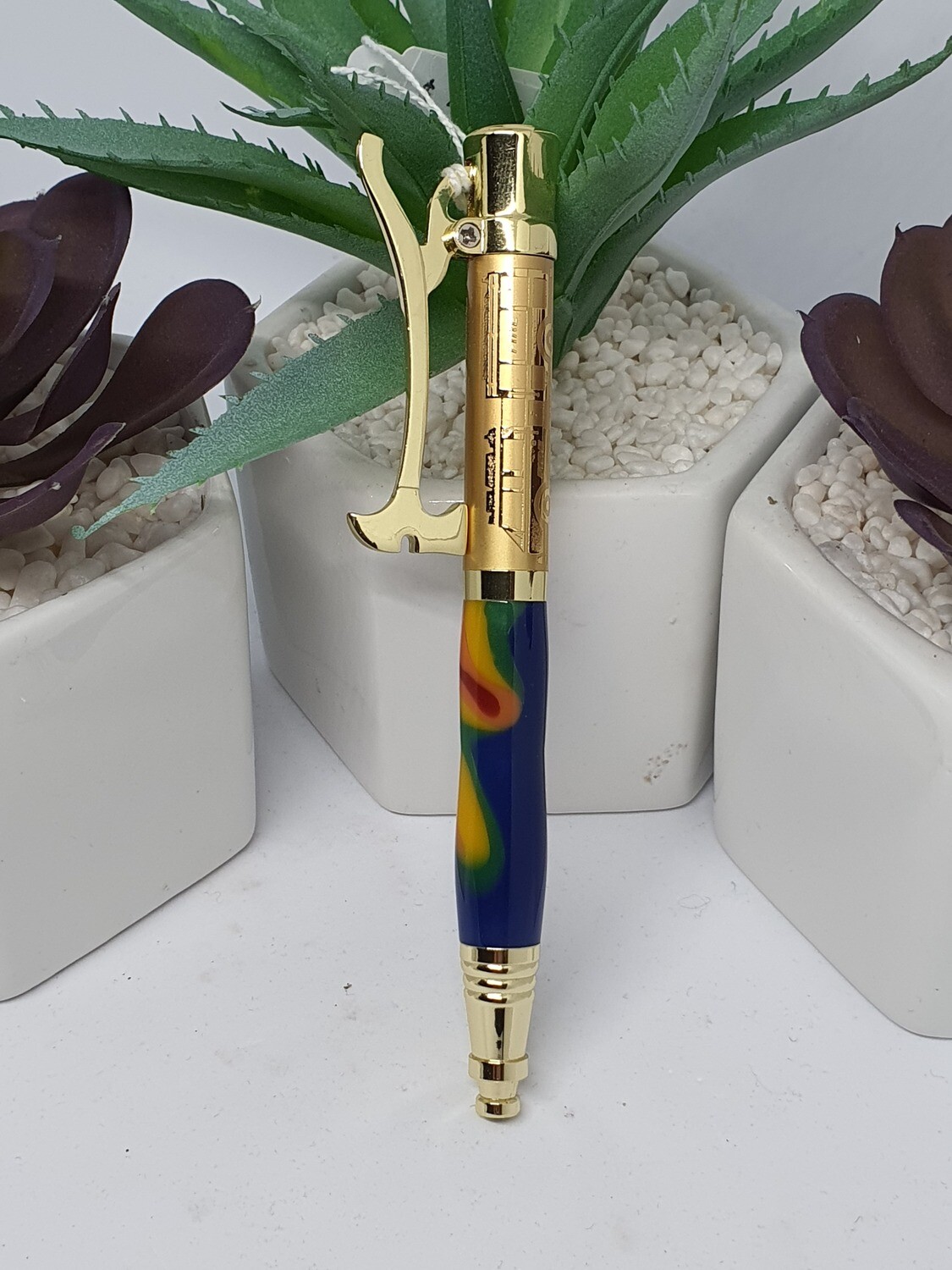 Fire Truck Hand Turned Resin Pen