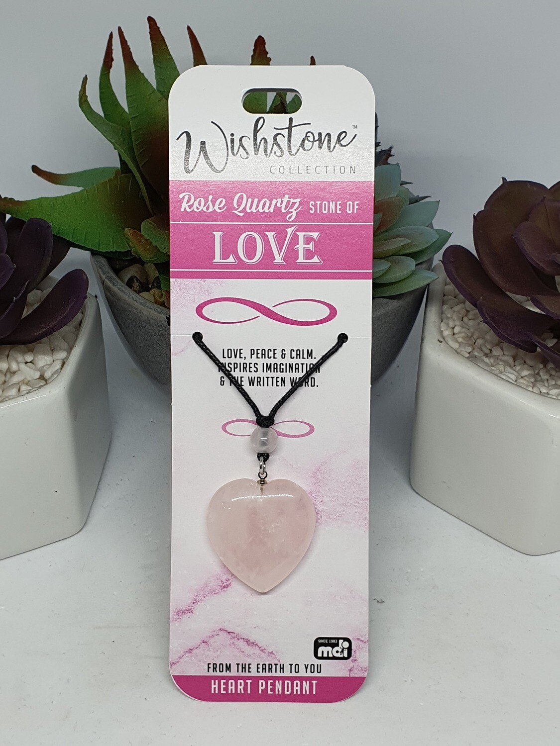 Rose Quartz, Select Option: Heart Pendant