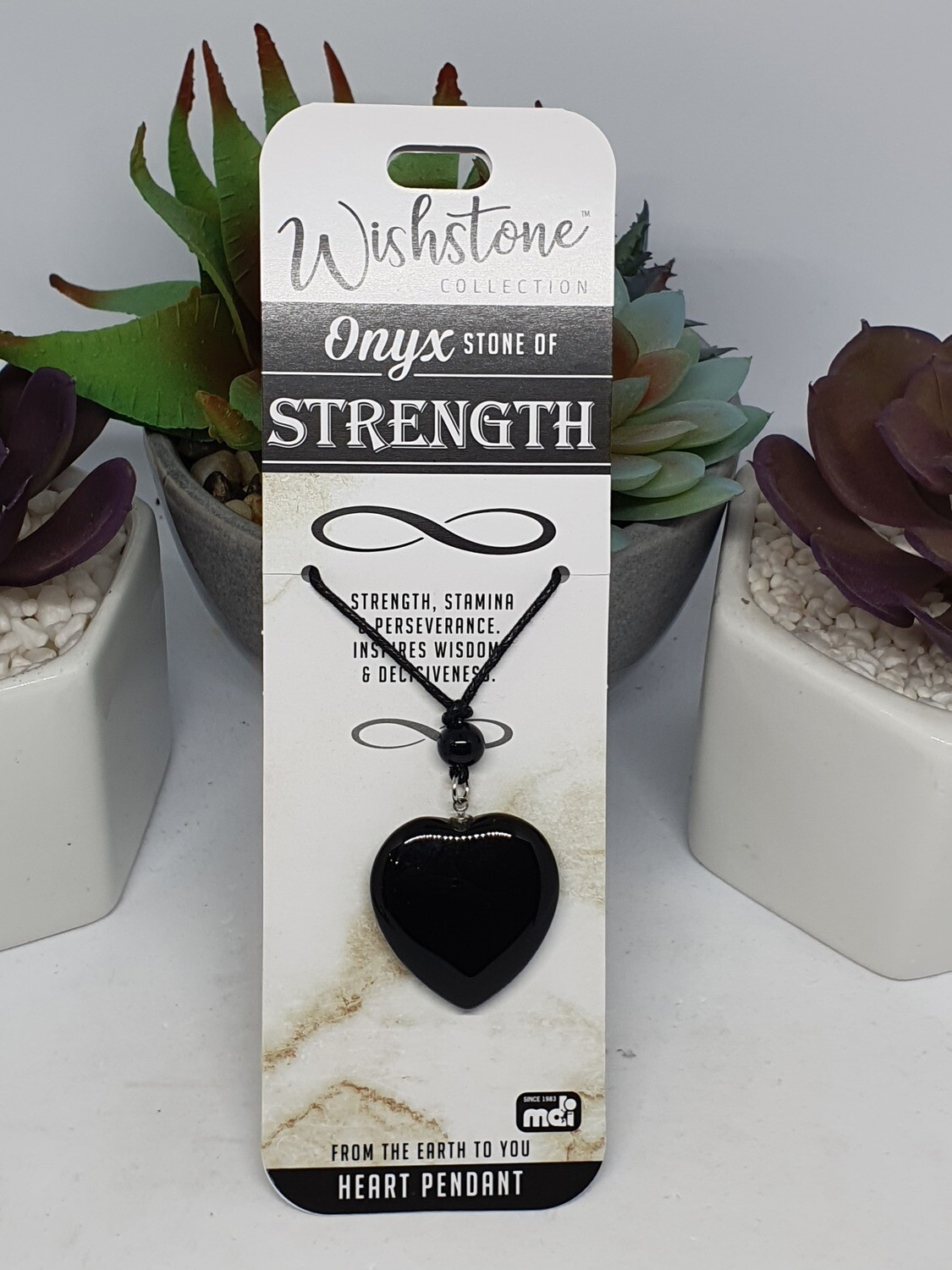 Black Onyx, Select Option: Heart Pendant