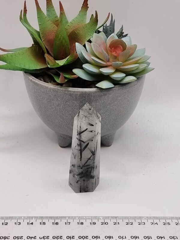 Tourmilated Quartz Obelisk
