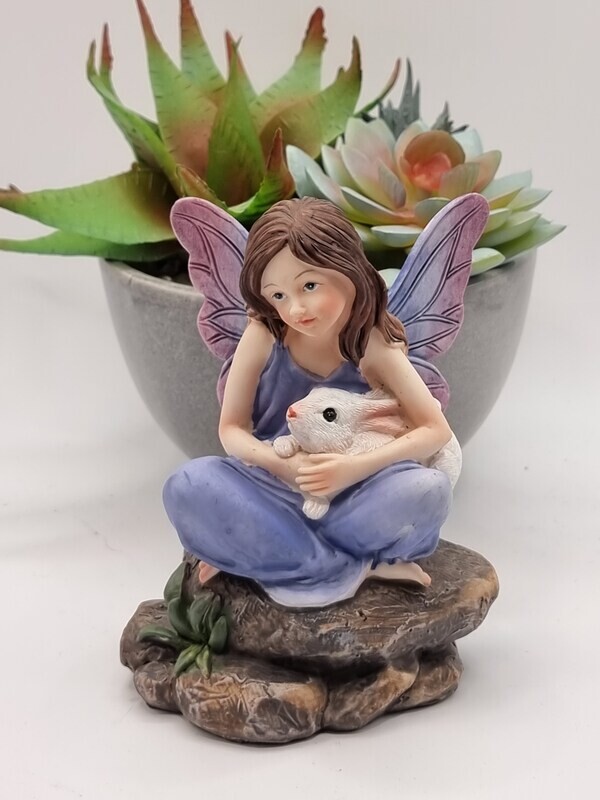 Fairy with Rabbit Statue