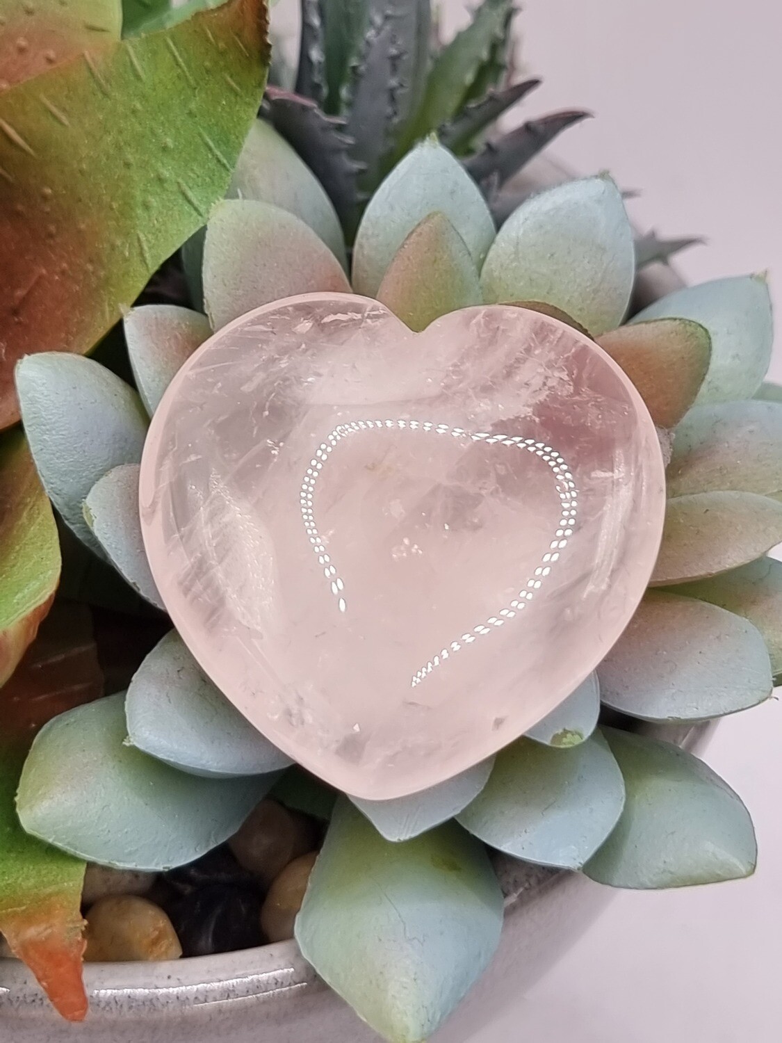 Rose Quartz Heart