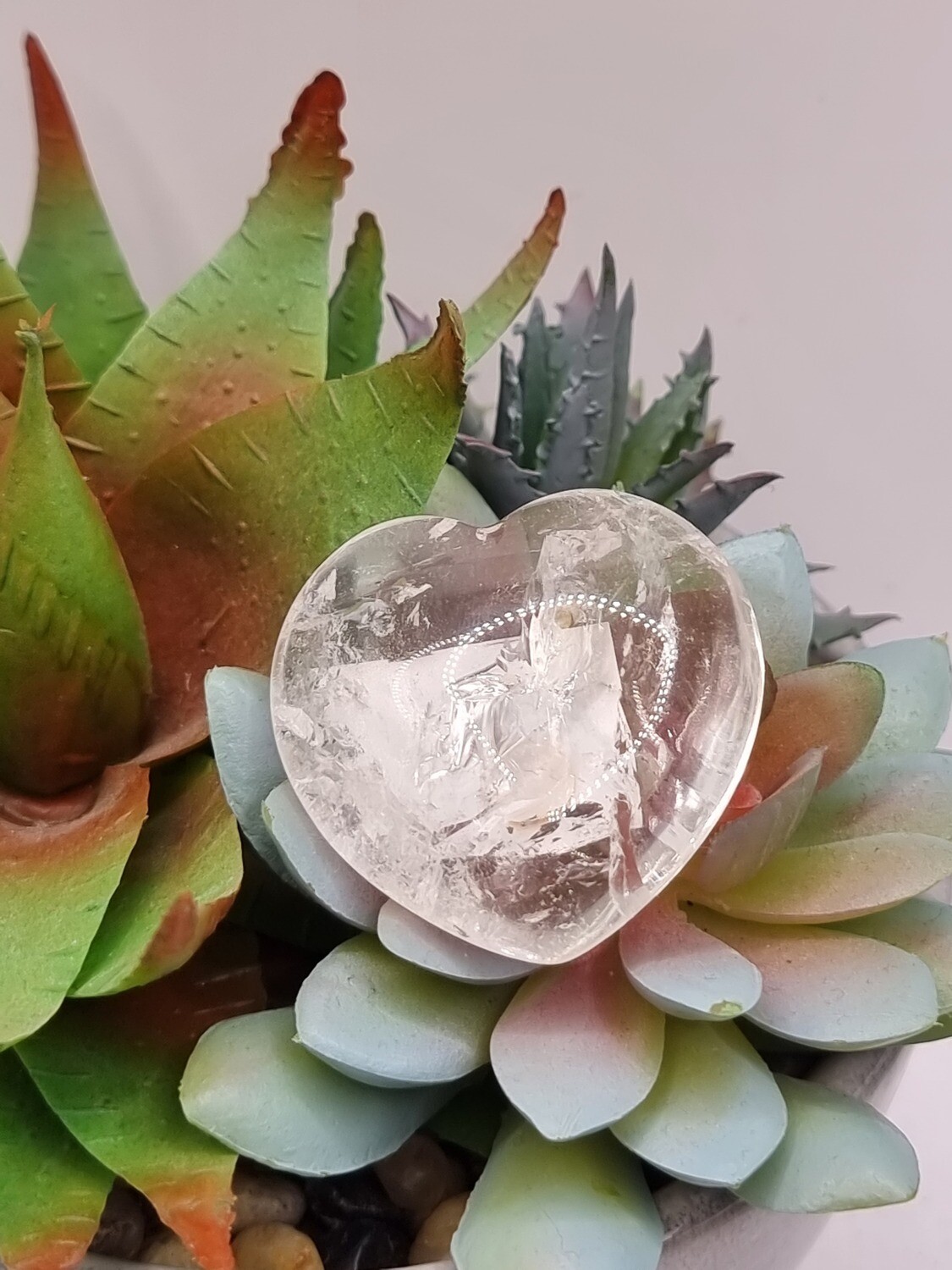 Clear Quartz Heart