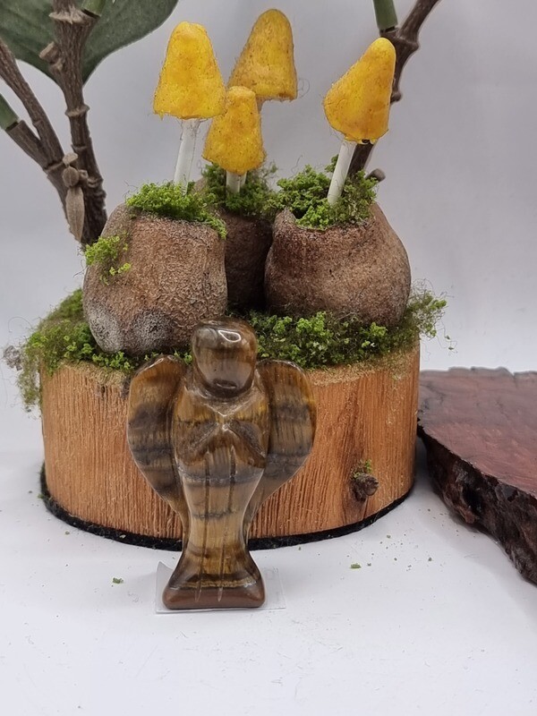Gold Tiger Eye Angel