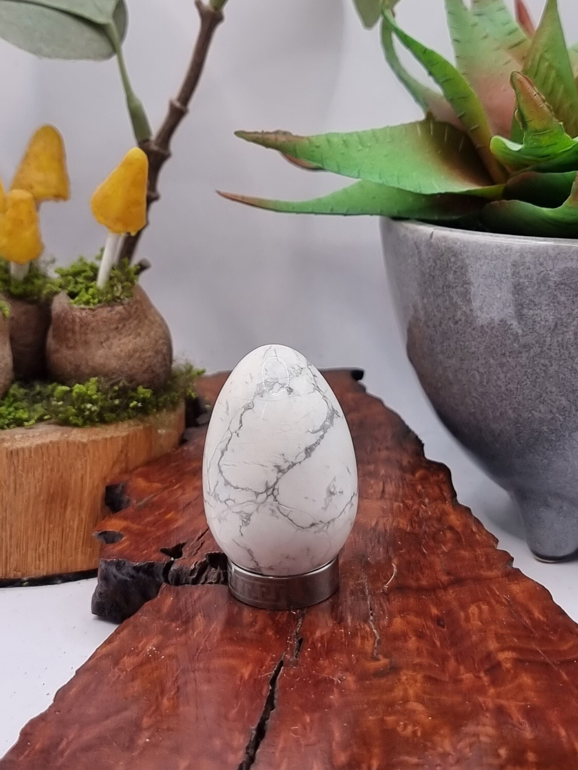 White Howlite Egg