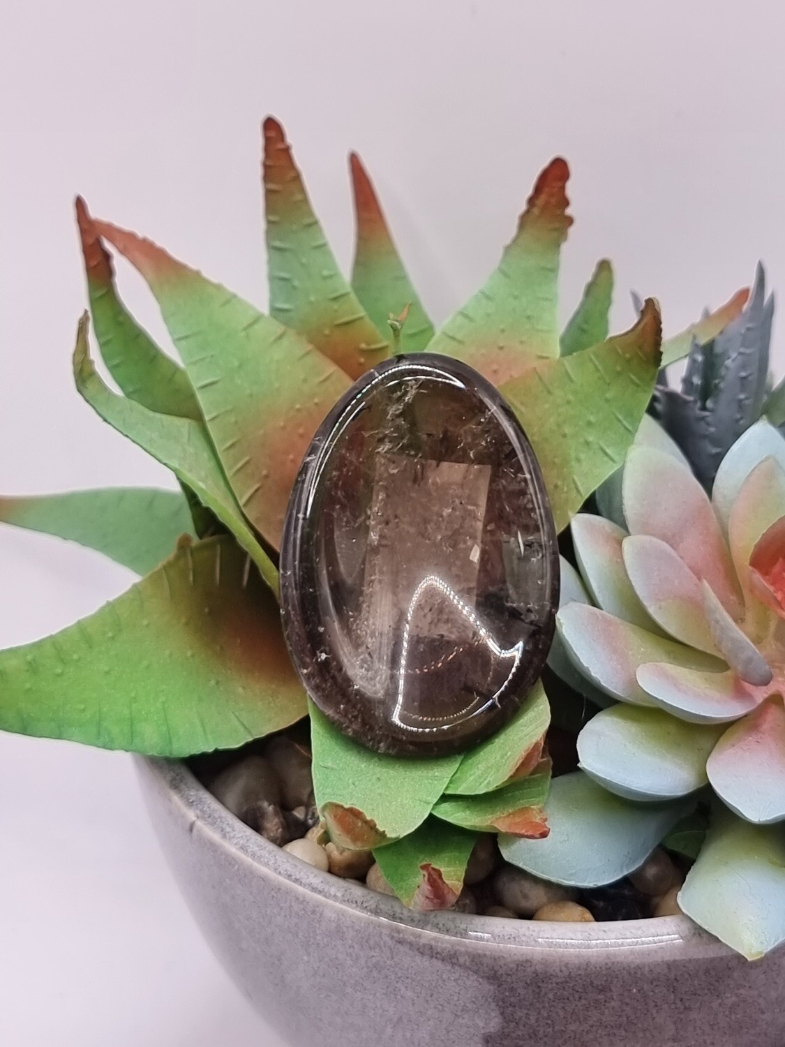 Smoky Quartz Thumb Stone