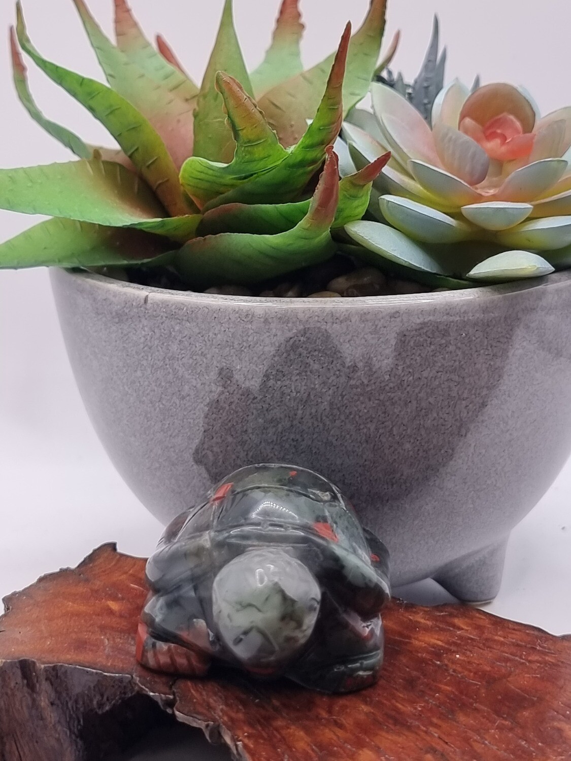 Carved Bloodstone Turtle