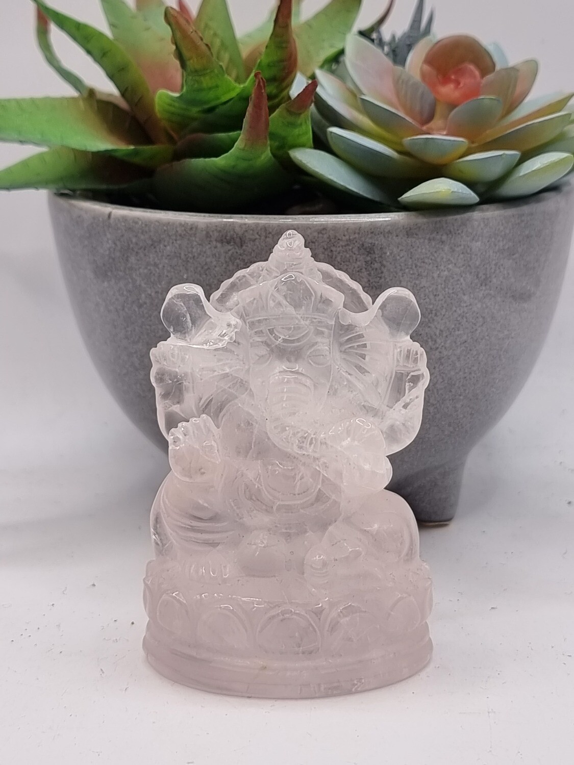 Rose Quartz Ganesh