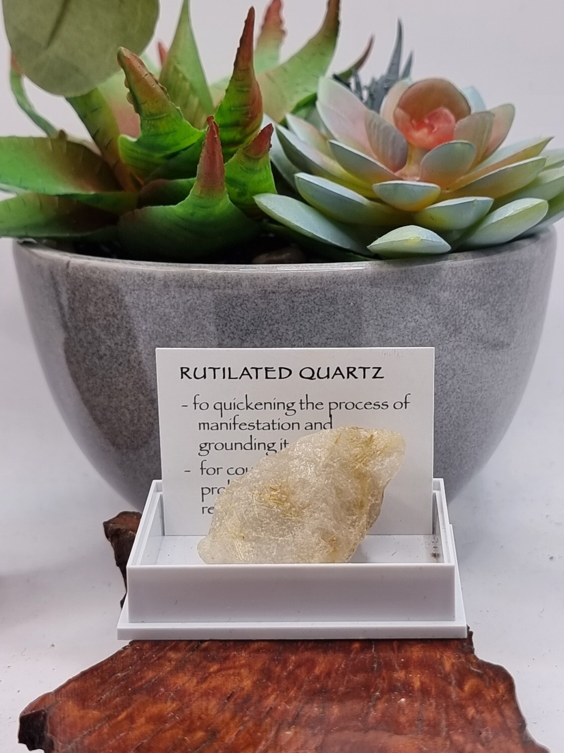 Raw Rutilated Quartz