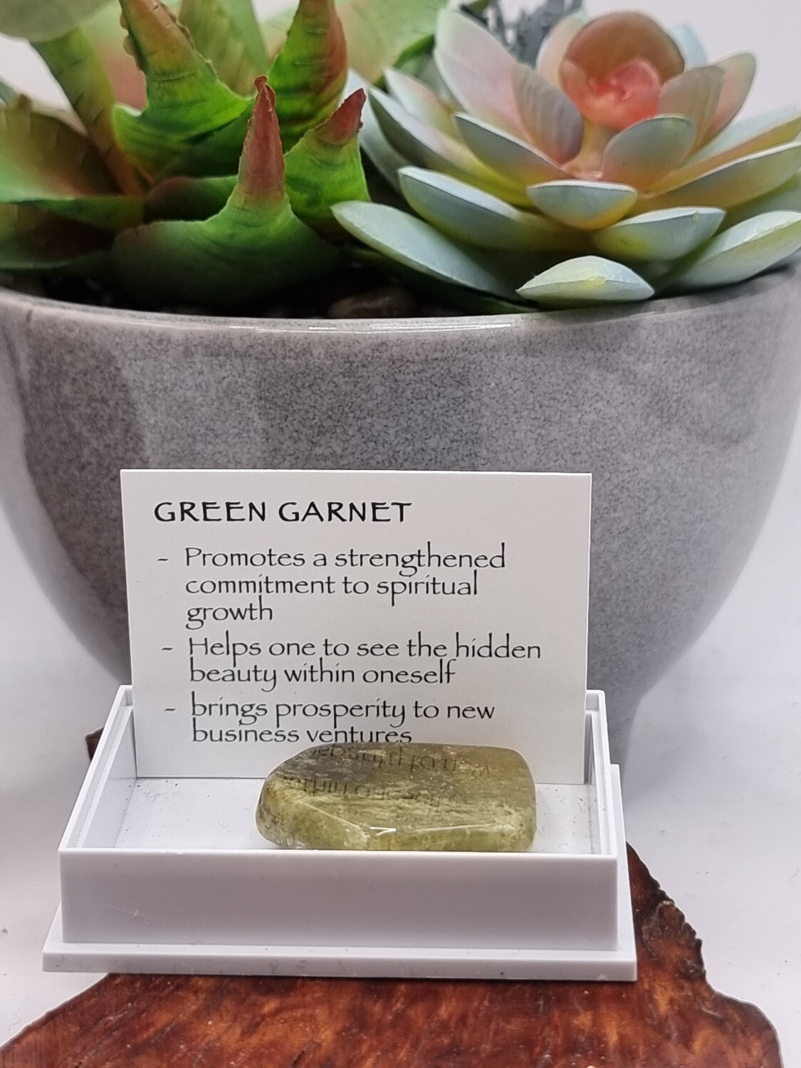 Green Garnet Specimen
